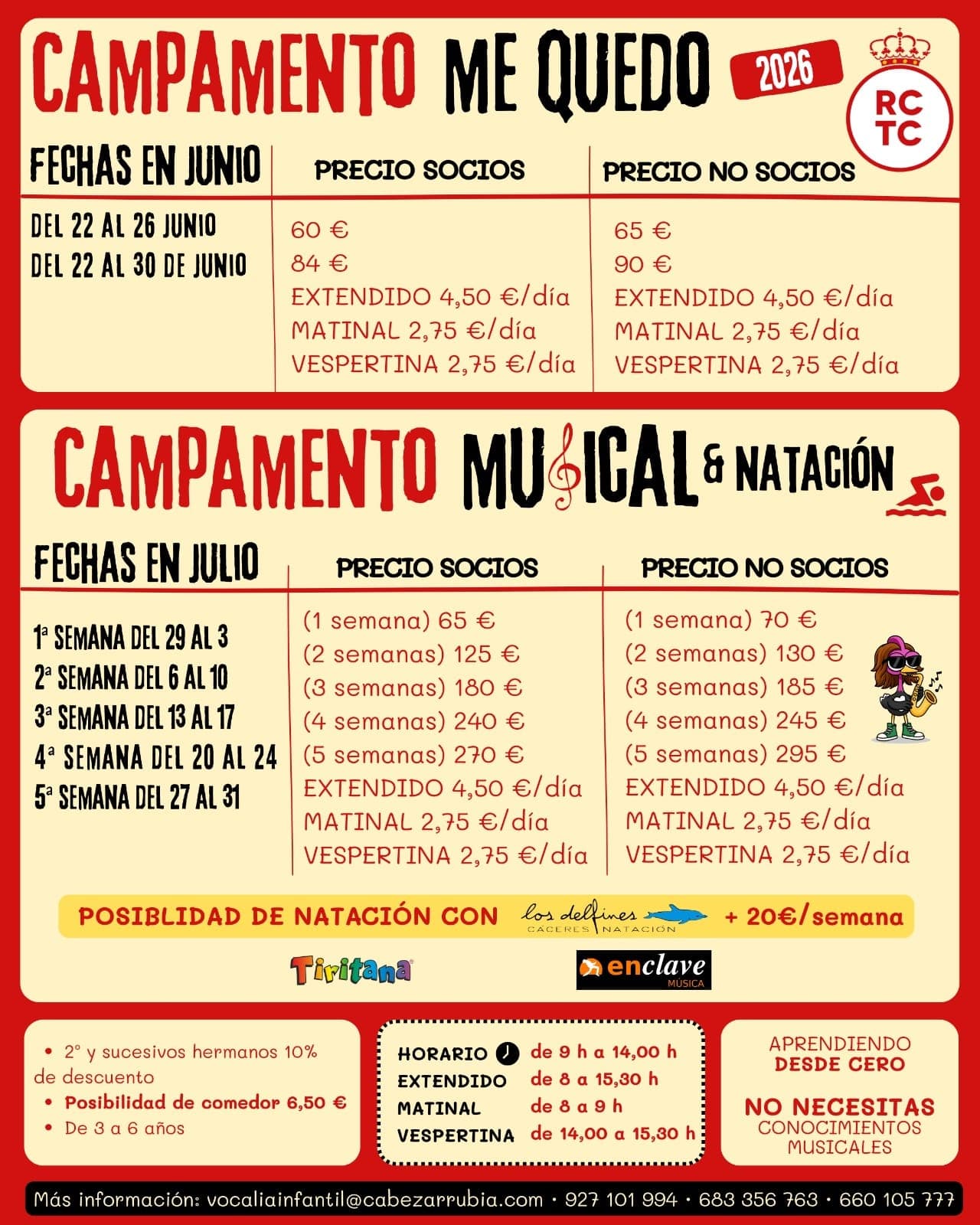 Campamentos 2026 Cáceres!